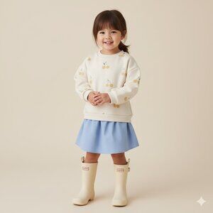 Zara Girls Kids 3-4 Cherry Sweatshirt Sweater Top